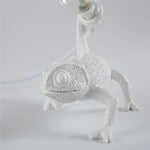 lampe murale caméléon résine texture animale chambre moderne éclairage décoration filaire blanc