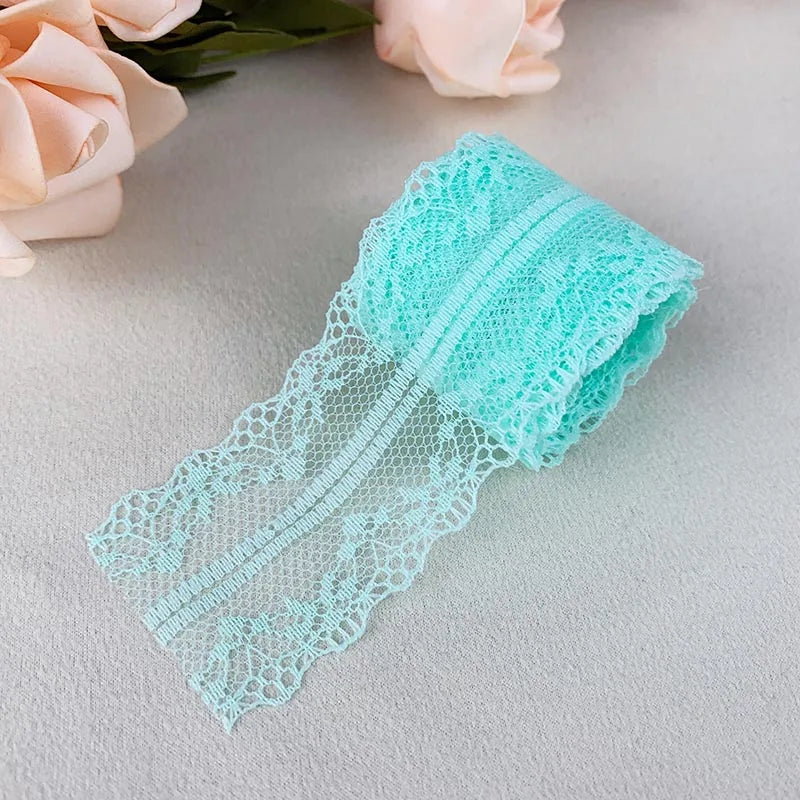 ruban dentelle filet brodé élégant décoration mariage couture tissu décoratif bordure artisanat