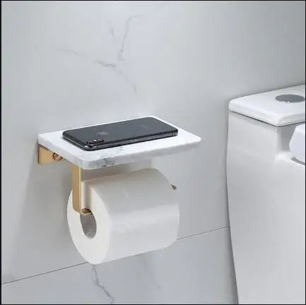 porte serviettes mural or marbre moderne double simple angle brosse wc
