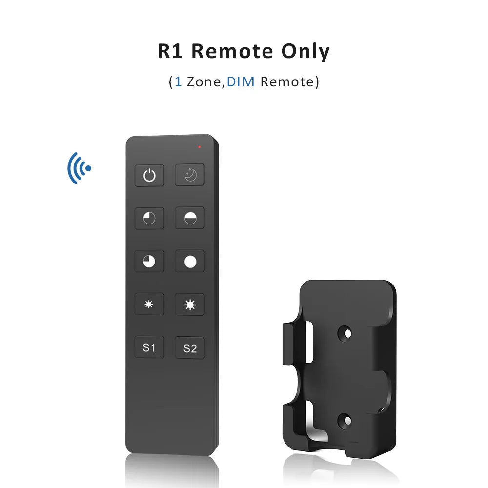 contrôleur led zigbee 2ch noir moderne adhésif télécommande récepteur wz1 led strip