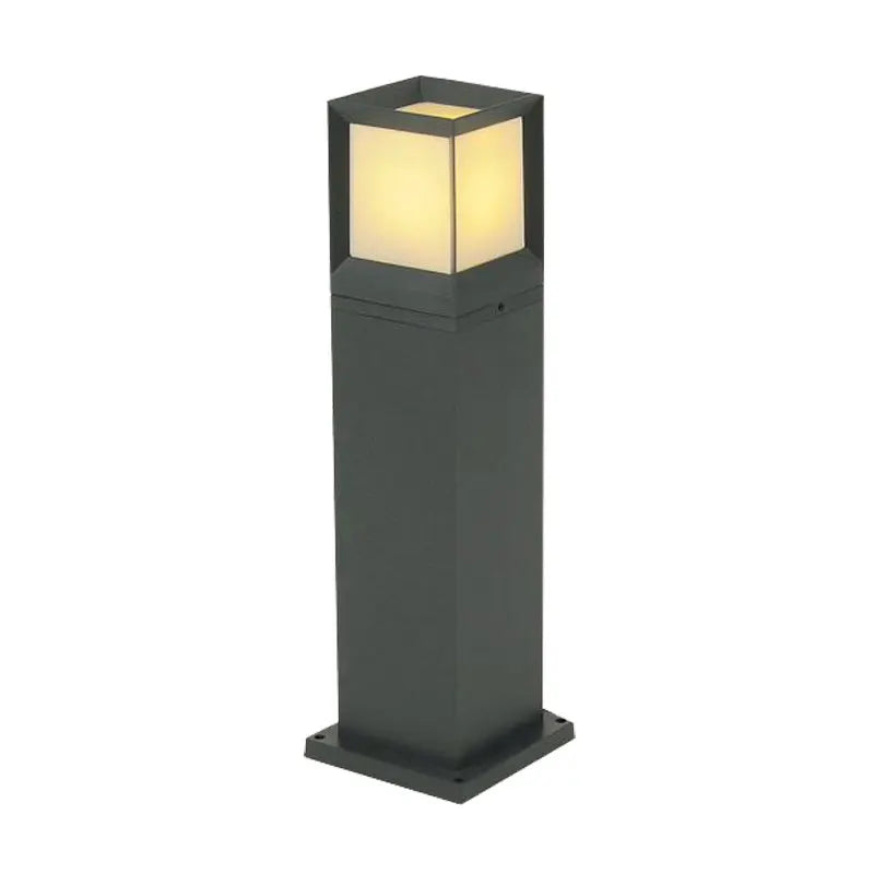 lampe moderne minimaliste extérieure led étanche noir gris ip65 waterproof