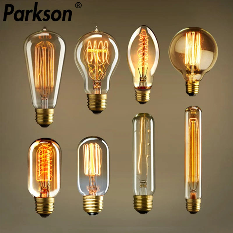 ampoule led filament rétro vintage globe transparent spirale dorée culotte e27 salon