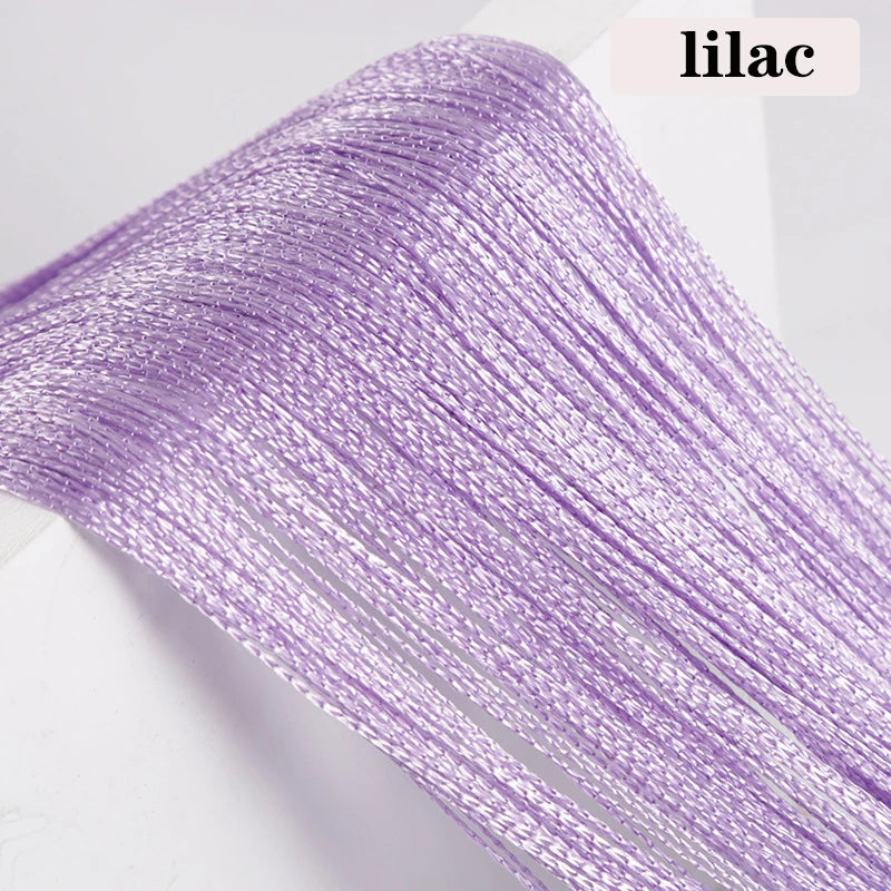 rideau chaîne moderne violet orange rouge blanc minimaliste porte polyester translucide chambre