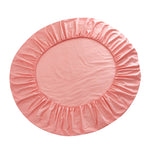 draps lit ronds coton extra doux couverture respirante diamètre large couleur