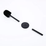 brosse wc murale acier inoxydable noir mat minimaliste salle bain porte brosses fixations