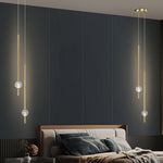 suspension lumineuse moderne or noir cristal led minimaliste contemporain translucent