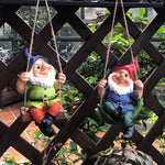 décoration intérieure extérieure poupée jardin gnome résine verte rouge bleue noire blanche classique hamac