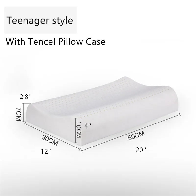 oreiller cervical ergonomique latex naturel mousse mémoire forme contemporain