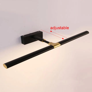 lampe murale moderne minimaliste noir or argent réglable épuré élégante ambiance contemporaine