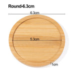 plateau bambou minimaliste plateaux carrés ronds rectangles succulentes cache plante moderne