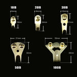 clips fixation dorés industriels clips clous dorés kit 80 pièces robustes