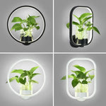applique murale moderne minimaliste plante feuilles vertes nordique chambre cuisine entrée salle manger