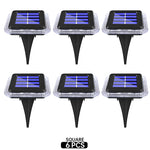 Lampe solaire extérieure 8LED moderne imperméable ip65 noir bleu blanc jardin decoration led tranche