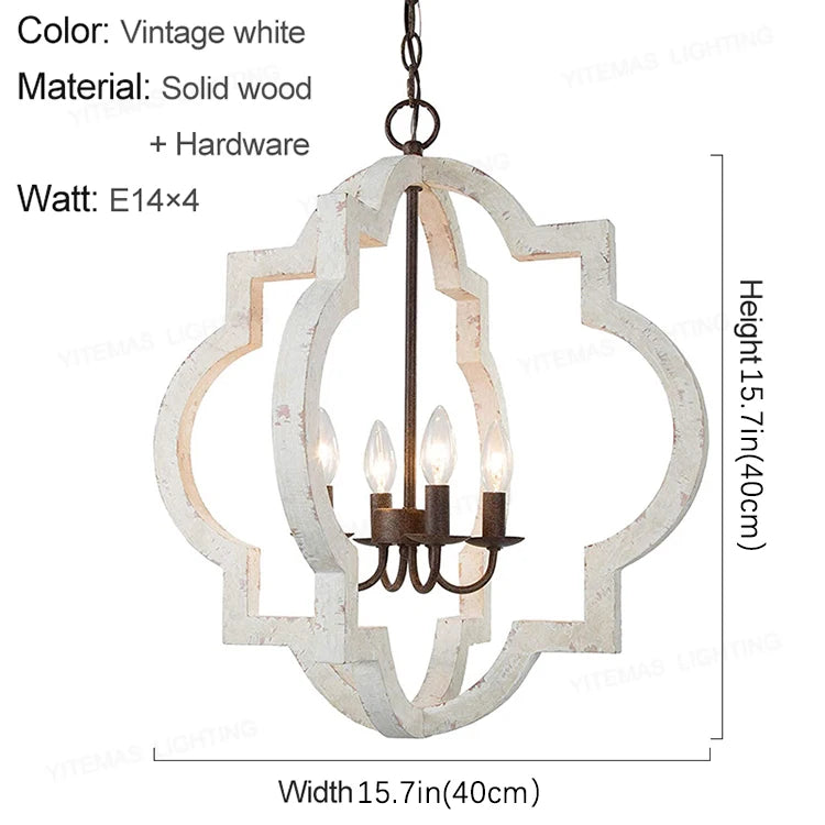 suspension lumineuse vintage gris clair brun finition rustique lumières ampoules E14