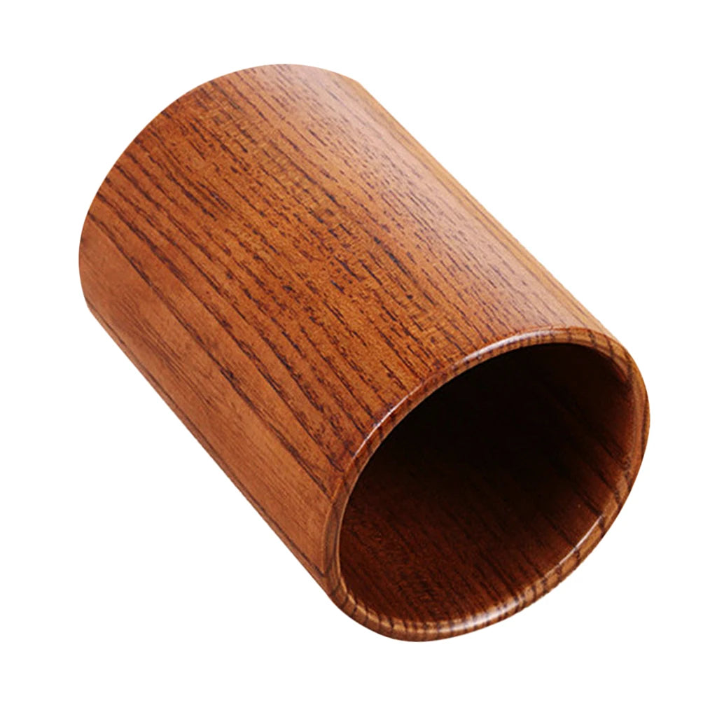 Détail du fini en bois naturel du porte-couverts rond