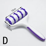 brosse peau violet moderne rayures horizontales poignée plastique respectueux environnement