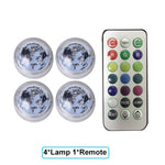 lampe led sousmarine transparente moderne étanche 13couleurs aquarium vase piscine événements