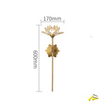 lampe murale or fleur lotus cristal moderne élégante entrée chambre coucher éclairage quotidien fixée
