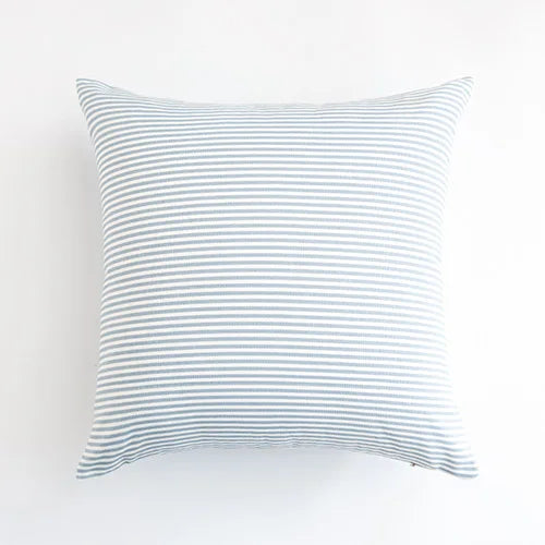 housse coussin polyester bleu clair rayures carreaux moderne décoration maison lit chaise canapé