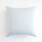 housse coussin polyester bleu clair rayures carreaux moderne décoration maison lit chaise canapé