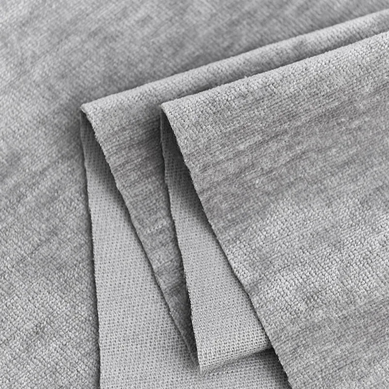 tissu chenille polyester résistant uni moderne bleu marron navy beige opacité 150cm abrasi