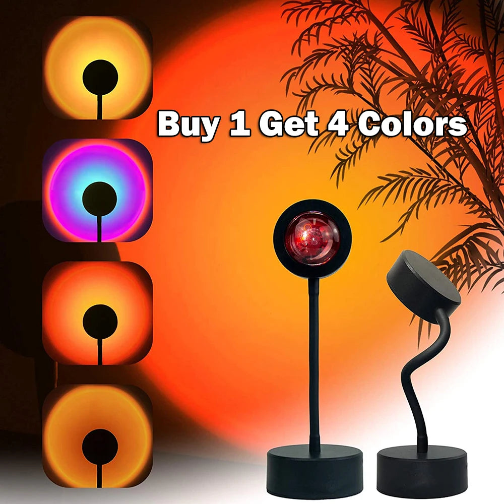 lampe led veilleuse ambiance chambre salon noir orange rose violet rouge moderne minimaliste usb