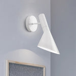applique murale moderne minimaliste noir blanc fixée mur interrupteur bouton led chambre cuisine étude