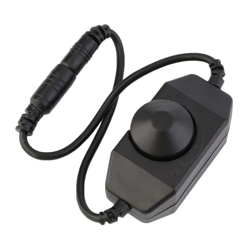 interrupteur led noir blanc switch touch dimmer cable alimentation connecteur dc clips moderne