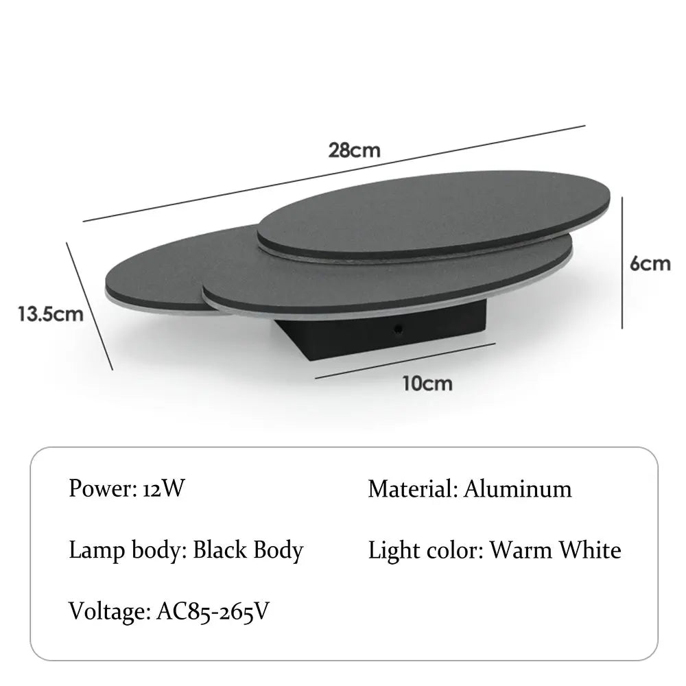applique murale moderne led blanc noir éclairage quotidien minimaliste fixée mur