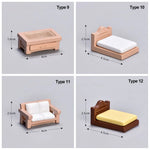 fauteuil tabouret table lit canapé commode miniature mobilier maison poupées accessoire jouets plastique