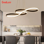 Suspension lumineuse moderne or blanc forme infini 10 sources lumineuses télécommande INCLUDED