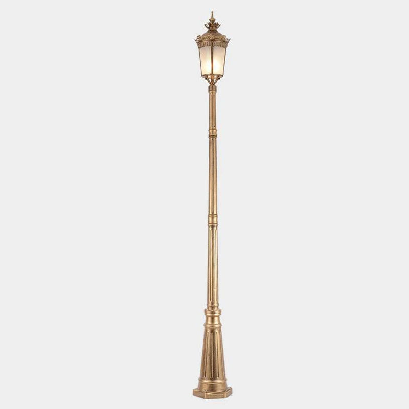 lumière rue extérieure moderne or ornements classique ip65 led e27 noir aluminium
