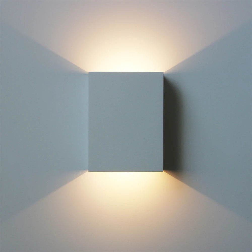 lampe murale moderne led blanc noir fixée mur éclairage cuisine chambre salle manger