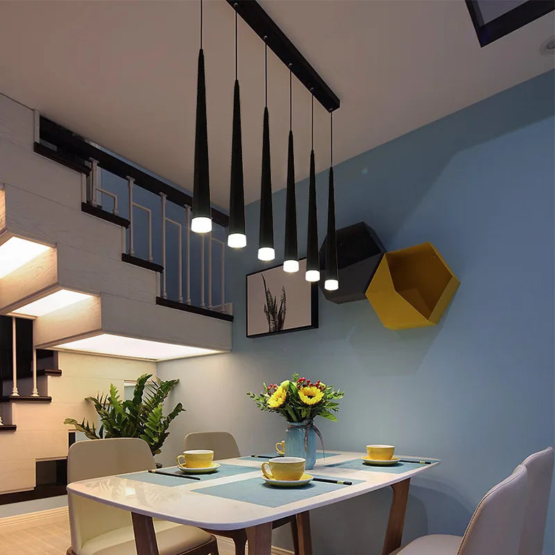 Lustre pendentif aluminium acrylique Ombre Interieur