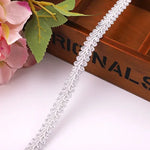 ruban decoratif dentelle violet beige bleu rose rouge orange classique 11mm polyester echangetable