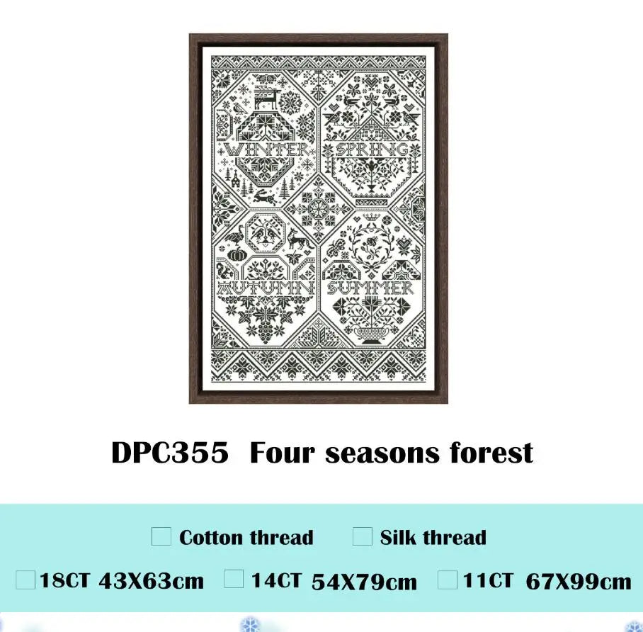 broderie kit toile coton rouge bleu gris motifs géométriques floral 11ct 14ct 18ct fil
