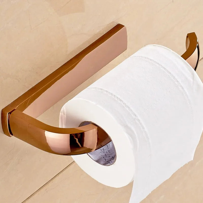 porte serviettes or rose moderne porte savon porte rouleau papier toilette porte gobelet brillant