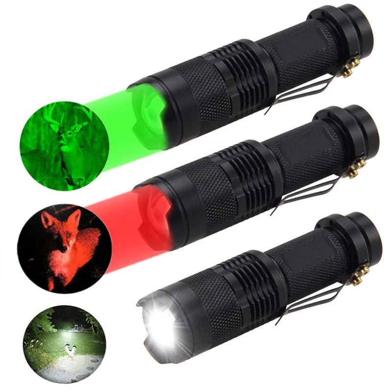 lampe torche noire texturée moderne résistante uv intense clips fixation