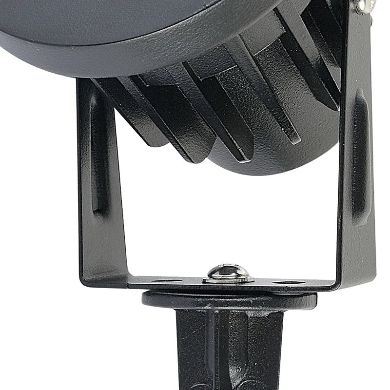 projecteur led moderne étanche noir vis fixation ip65 lumière extérieure jardin industrielle