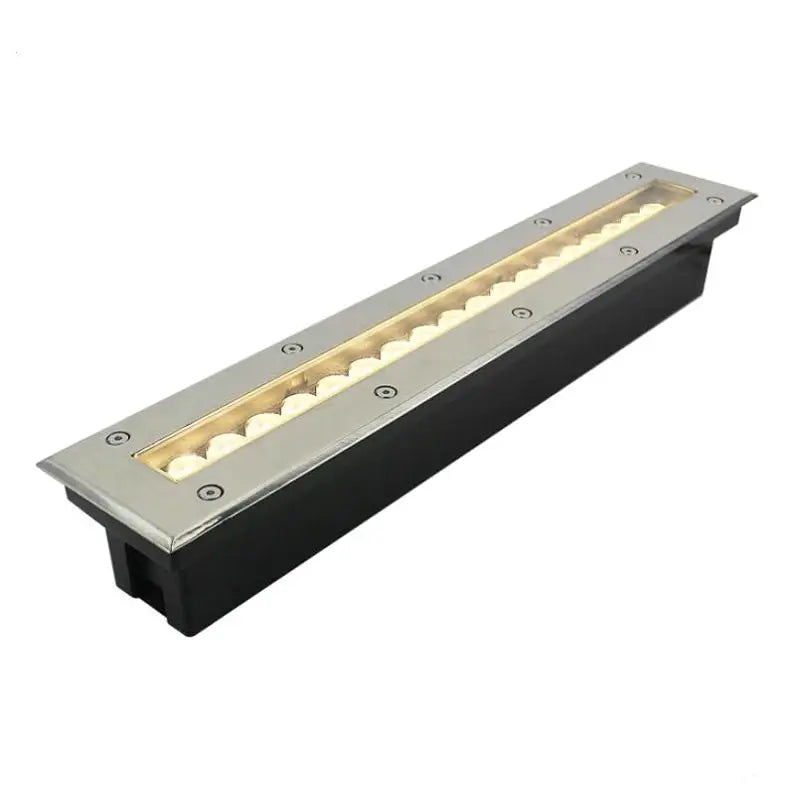 éclairage led souterrain moderne argenté noir ip68 24w 3000k 4000k 6000k aluminium flux2492000