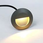 lampe sol moderne led noir blanc rayures horizontales ip55 aluminium 1w 5w