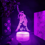 lampe led freddie mercury silhouette couleur violet bleu vert jaune rouge blanche transparente moderne