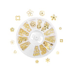 paillettes or métal 3d coeurs diamants symboles bijoux décoration remplissage uv résine époxy moule