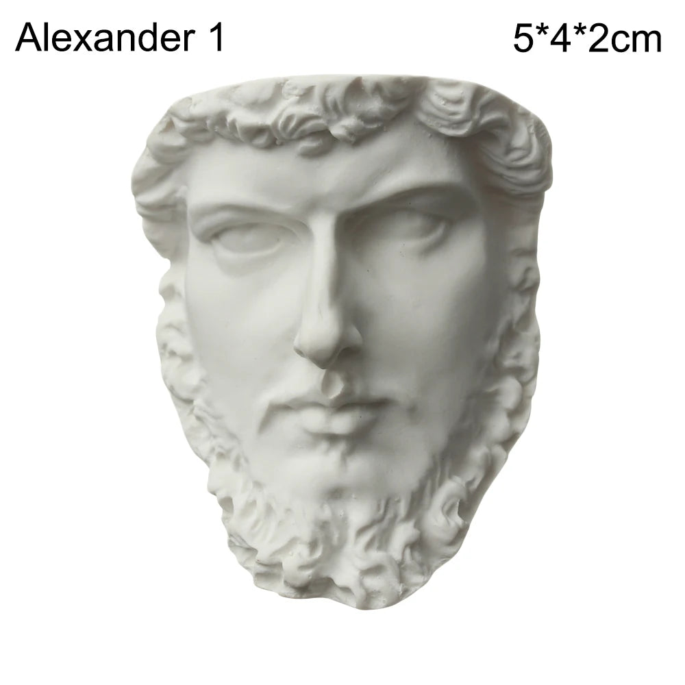 buste sculpté résine blanc sculpture grecque décoration intérieure ornement pratique dessin
