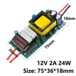 transformateur led 12v 24v alimentation 1a 2a 3a 6w 12w 24w 36w circuits imprimés