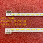 ruban led blanc diodes jaunes clips moderne sans cable bouton poussoir fixations