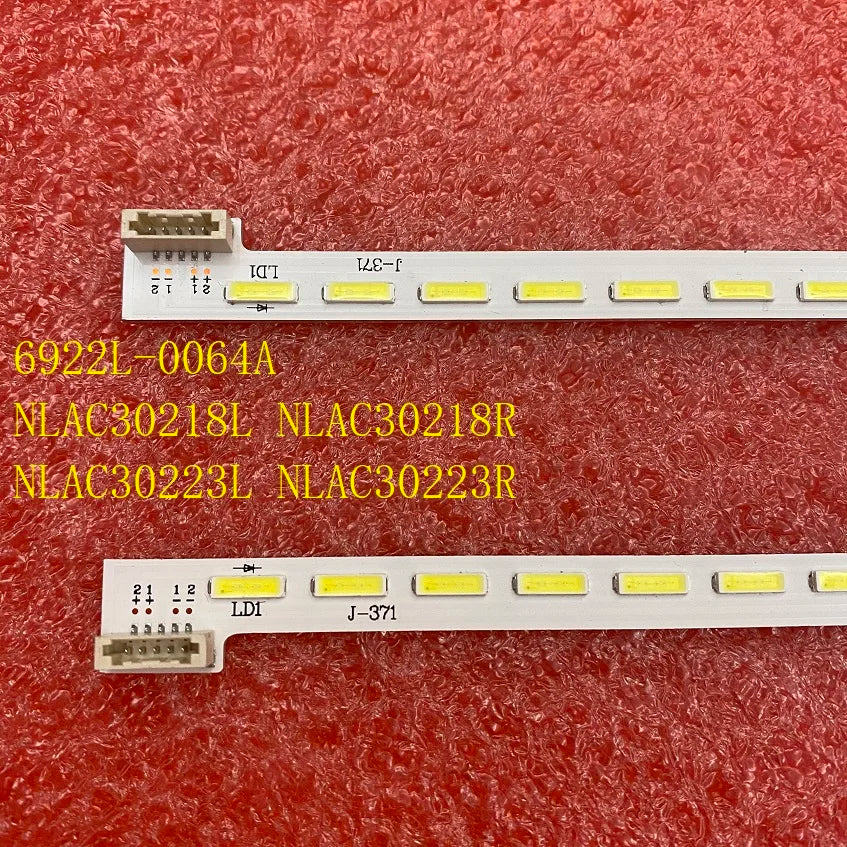 ruban led blanc diodes jaunes clips moderne sans cable bouton poussoir fixations