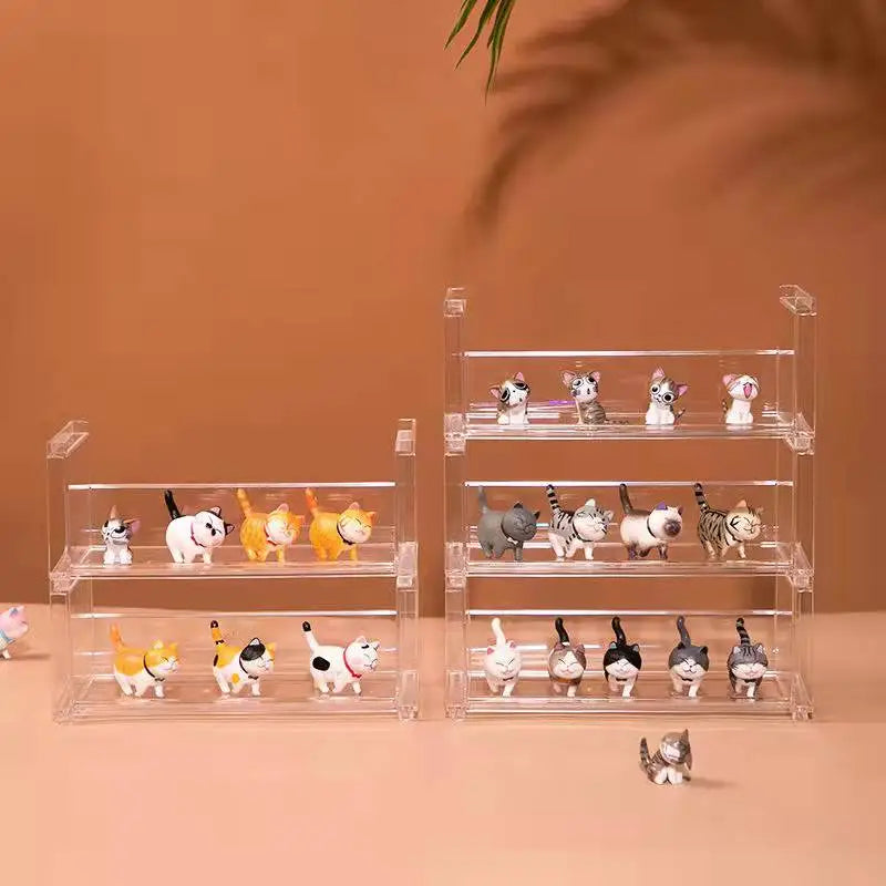 étagère acrylique transparente moderne rangement cosmétiques bocaux assaisonnement figurines pop