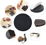 protecteurs meubles adhésifs mousse eva noir tissu petits points pratique utilitaire 12pcs rond 30pcs