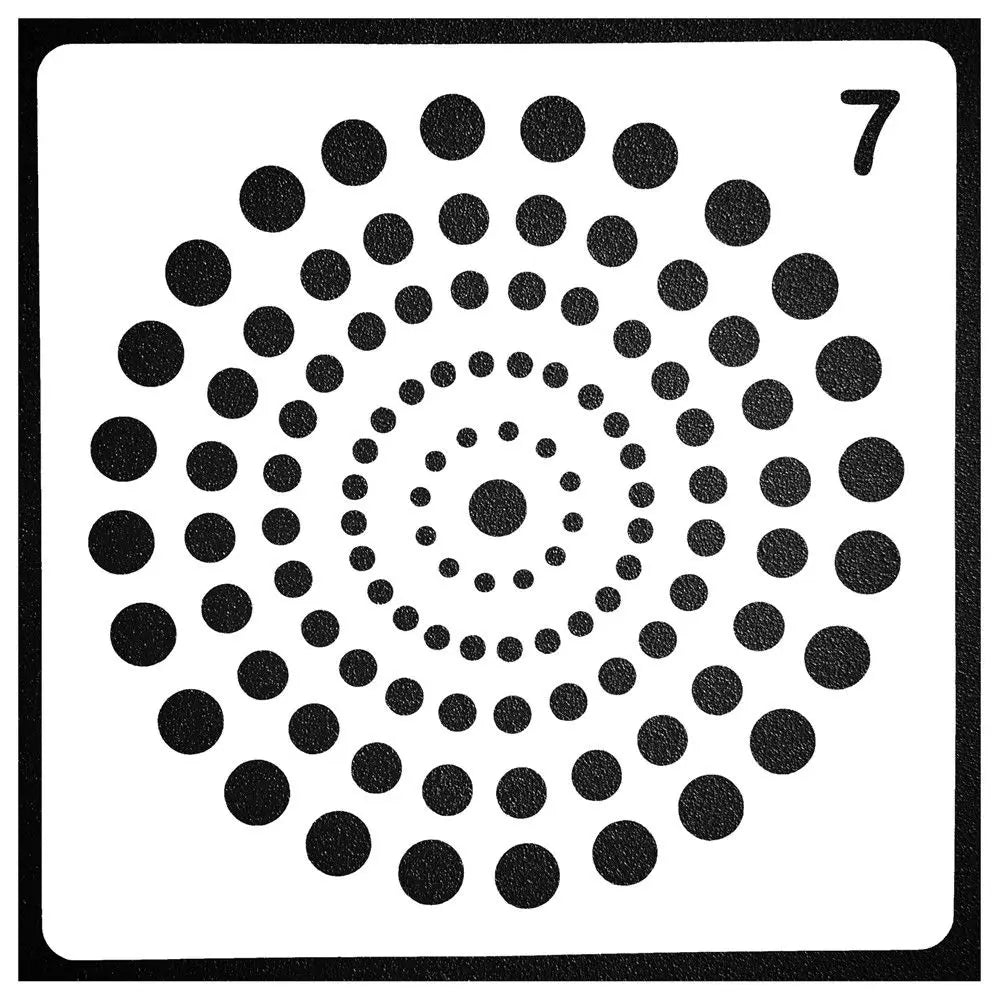 Pochoirs décoration étoile motif radial gris rose moderne 13cm opaques stencils plastique